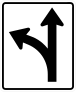 Left And Straight Turns Sticker