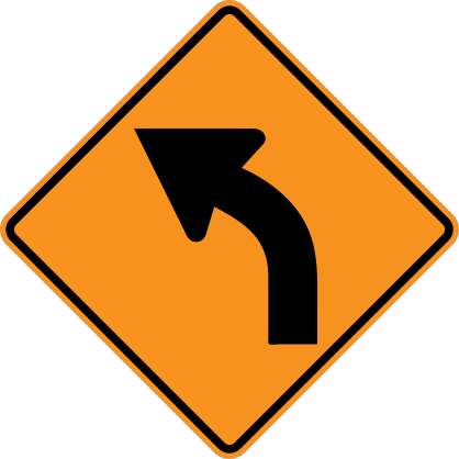 Left Curve Sticker