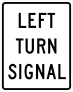 Left Turn Signal Sticker