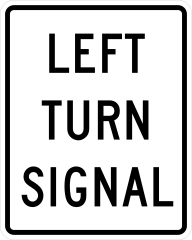 Left Turn Signal Sticker