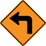 Left Turn Sticker