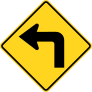 Left Turn Warning Sticker