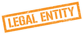 Legal Entity Orange Grungy Rectangle Stamp Sign Sticker