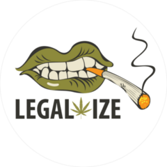 Legalize Lips And Joint Sticker