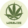 Legalize Marijuana Leaf Sticker