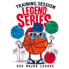 Legend Series Cool Basketball Cartoon Illustration