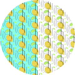 Lemon Hand Drawn Seamless Pattern Italy Sticker