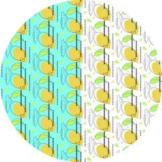 Lemon Hand Drawn Seamless Pattern Italy Sticker