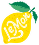 Lemon Lettering Sticker