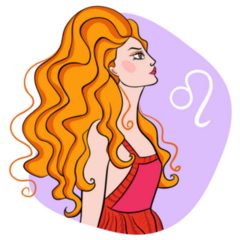 Leo Girl Vibrant Colorful Sticker