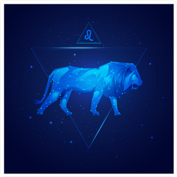 Leo Horoscope Zodiac Lion Sticker