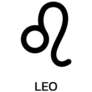 Leo Icon Lettering Sticker