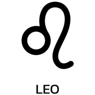 Leo Icon Lettering Sticker