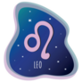 Leo Icon Space Illustration Sticker
