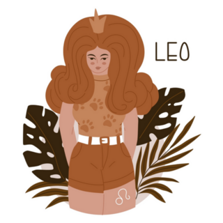 Leo In The Bushes Zodiac Lion Sticker
