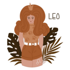 Leo In The Bushes Zodiac Lion Sticker