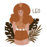 Leo In The Bushes Zodiac Lion Sticker