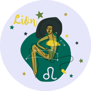 Leo In The Constellation Lion Sticker