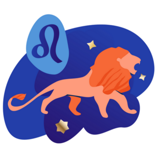 Leo Modern Zodiac Icon Lion Sticker