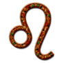 Leo Zodiac Astrology Symbol Pizza Sticker