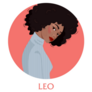 Leo Zodiac Beautiful Black Woman Sticker
