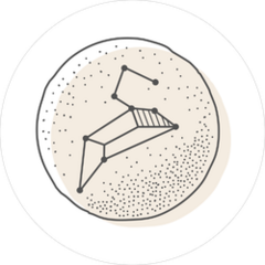 Leo Zodiac Front Of The Moon Sticker