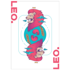Leo Zodiac Graphic Pink Lion Sticker