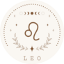 Leo Zodiac Sign In Boho Style Astrological Sticker