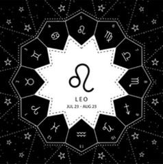 Leo Zodiac Signs Star Sky Background Sticker