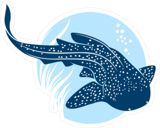 Leopard Shark Icon Sticker