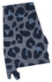 Leopard Skin Print State Alabama Sticker