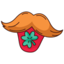 Leprechaun Mustache Sticker