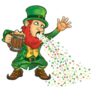 Leprechaun Who Had too Many Sticker