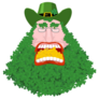 Leprechaun with Shamrock Beard Sticker