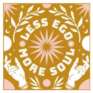 Less Ego. More Soul. Celestial Mystical Sticker