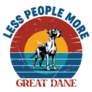 Less People Great Dane Sticker