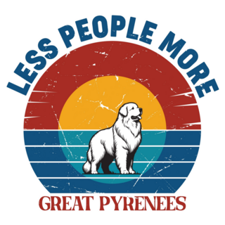 Less People More Pyrenees Sticker