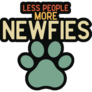 Less Ppl More Newfie Sticker