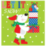 Let It Snow Winter Polar Bear Sticker