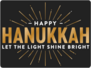 Let The Light Shine Bright Hanukkah Sticker