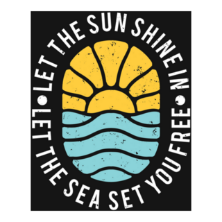 Let the Sunshine In Let the Sea Set You Free Sticker