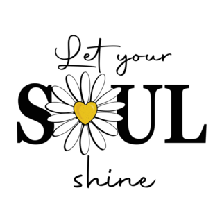 Let Your Soul Shine Flower Sticker 