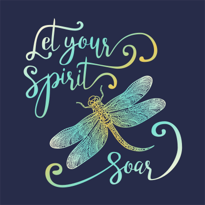 Let Your Spirit Soar Dragonfly Sticker