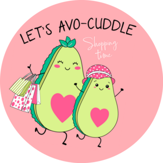 Lets Avo-Cuddle Cute Avocados Sticker
