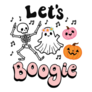 Lets Boogie Cute Halloween Sticker