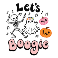 Lets Boogie Cute Halloween Sticker
