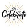 Lets Celebrate Star Sticker
