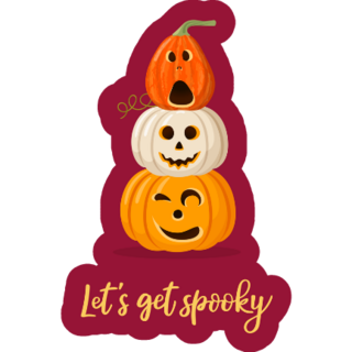 Lets Get Spooky Sticker