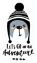 Lets Go On An Adventure Bear Sticker