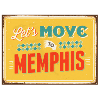Lets Move To Memphis, Tennessee Sticker